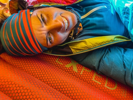 Tamara Lunger, K2 in winter - Tamara Lunger during the winter expedition to K2, January 2021