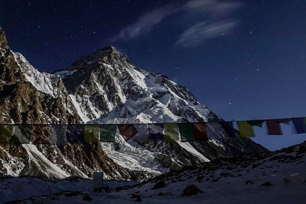 Tamara Lunger, K2 inverno - Il K2 di notte