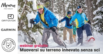 Come muoversi su terreno innevato senza sci nel Webinar Prevenzione e Sicurezza in montagna