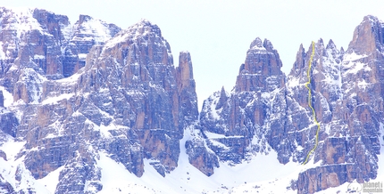 Dolomiti di Brenta: Franco Nicolini e Davide Galizzi trovano La Piccozza nella Roccia