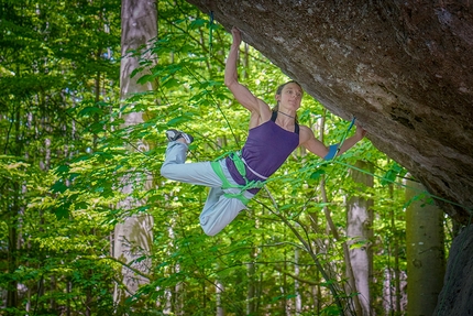 Melissa Le Nevé Action Directe  - Melissa Le Nevé su Action Directe nel Frankenjura, Germania