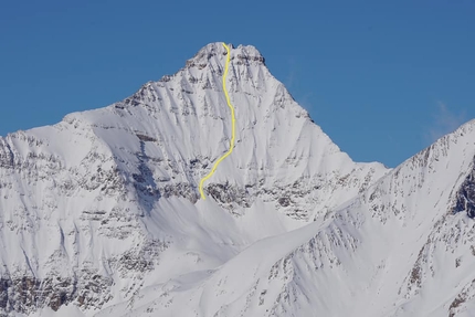 Mount Nelson, Canada: prima discesa con gli sci di Christina Lustenberger e Ian McIntosh