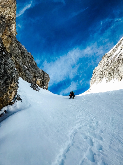 Monte Fop, Dolomiti, Alberto Ronchi, Patrik De Michiel, Linea Chasing Aesthetics - Alberto Ronchi e Patrik De Michiel sul Monte Fop, Dolomiti