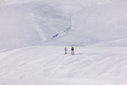 Martina Valmassoi - Martina Valmassoi setting the new female 24-hour uphill ski record on 21-22/03/2021