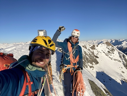 Traversata invernale della Virger Nordkette per Vittorio Messini e Matthias Wurzer