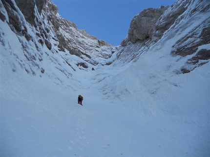 Slovenian winter climbing 2010/2011 - In the middle of Sanjski ozebnik, Triglav