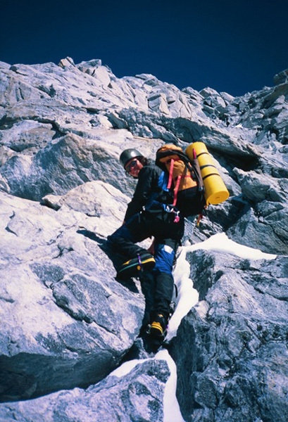 Colin Haley - Durante la seconda salita di Waddington Range Traverse (Coast Range, British Columbia), 19 anni.