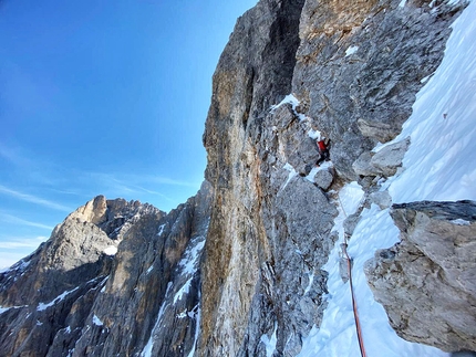 Cimon della Pala, Dolomites: Emanuele Andreozzi, Matteo Faletti establish Elements of Life