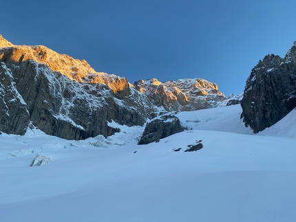 Denis Trento scopre il Couloir del Quid Pluris sul Mont Brouillard