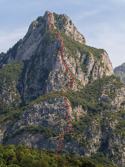 Gruppo Alpinistico Gamma Lecco, Riccardo Milani, Claudio Cendali, Roberto Chiappa, Marco Corti, Michele Frigerio, Rocco Ravà, Mario Valsecchi Via ferrata Gamma, Monte Resegone - La Via Ferrata Gamma 1 al Pizzo d’Erna, Lecco