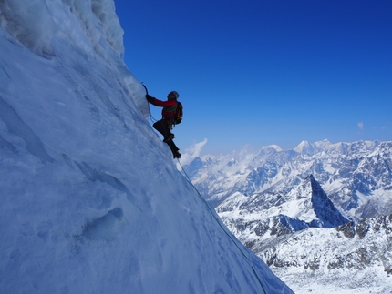 Kangchung Shar North Face first ascent by Jaroslava Bansky, Zdenek Hak