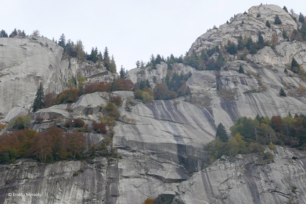 Patabang, Val di Mello, Eraldo Meraldi - La via d'arrampicata Patabang in Val di Mello