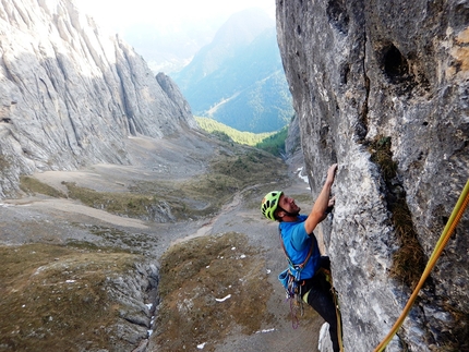 Torre di Mezzaluna, Vallaccia, Dolomiti, Serendipity, Enrico Geremia, Nicolò Geremia - Serendipity alla Torre di Mezzaluna in Vallaccia (Dolomiti) di Enrico Geremia e Nicolò Geremia