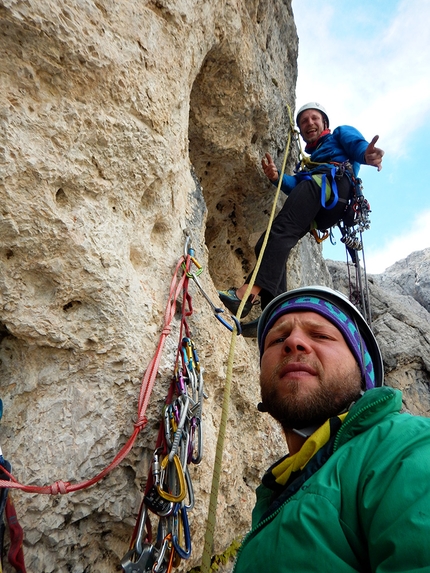 Torre di Mezzaluna, Vallaccia, Dolomiti, Serendipity, Enrico Geremia, Nicolò Geremia - Serendipity alla Torre di Mezzaluna in Vallaccia (Dolomiti) di Enrico Geremia e Nicolò Geremia