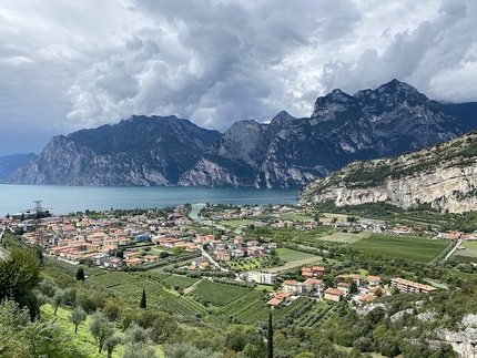 Belvedere Nago Arco - View from Belvedere onto Lake Garda