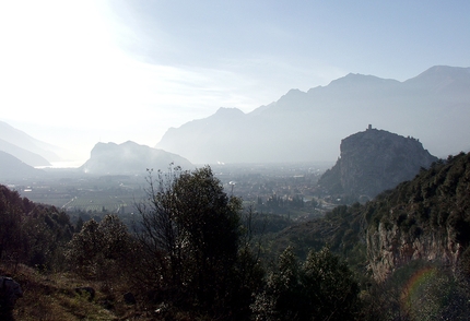 Belvedere Nago Arco - The view south onto Lake Garda from Massone