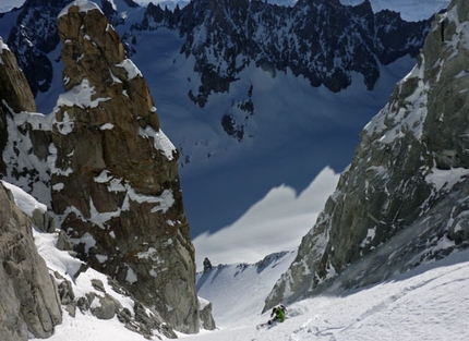 Davide Capozzi - Extreme Skiing - Les Courtes - Voie Cordier - Gabarrou