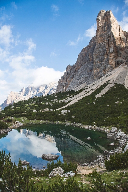 Zero sulla Torre del Lago nelle Dolomiti per Simon Gietl e Andrea Oberbacher