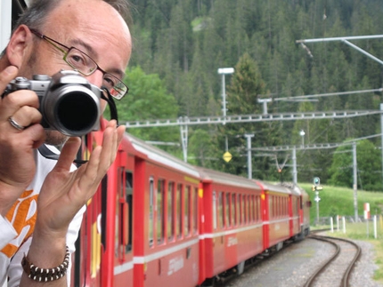 SuperAlp! traversata con mezzi sostenibili delle Alpi - Salutiamo Brig a bordo del Glacier Express...