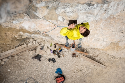 Höhlensteintal / Valle di Landro / Dolorock Climbing Festival - Patrick Gatterer climbing at Scheeweg / Franchi, Höhlensteintal