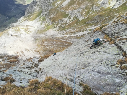 Corno Stella, Alpi Orobie Bergamasche, Marco Serafini - Corno Stella: il grande diedro della via Granitica Stellare