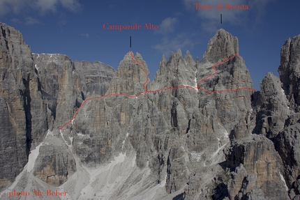 Via delle Normali Dolomiti di Brenta - Via delle Normali Dolomiti di Brenta: Campanile Alto & Torre di Brenta