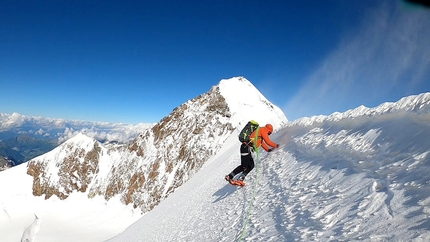Altavia 4000, Nicola Castagna, Gabriel Perenzoni, 82 x 4000m of the Alps - Lyskamm: Nicola Castagna and Gabriel Perenzoni 