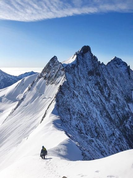 Altavia 4000, Nicola Castagna, Gabriel Perenzoni, 82 x 4000m of the Alps - Nadelgrat & Lenzspitze: Nicola Castagna and Gabriel Perenzoni 