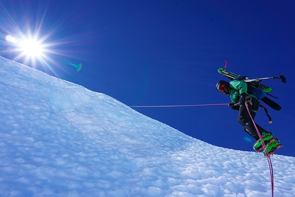 Monte San Valentin, Patagonia, Raimundo De Andraca, Antonio Eguiguren, Sebastian Rojas, Nicolas Valderrama, Galo Viguera - Monte San Valentin in Patagonia, South Face first ski descent (Raimundo De Andraca, Antonio Eguiguren, Sebastian Rojas, Nicolas Valderrama, Galo Viguera 11/2020)