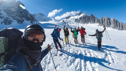 Altos de los Arrieros, Chile, Raimundo De Andraca, Sebastian Rojas, Cristonal Diaz, Diego Saez - Cerro Altos de los Arrieros in Chile first ski descent (Raimundo De Andraca, Sebastian Rojas, Cristonal Diaz, Diego Saez 2020)