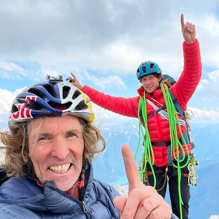 Nuova via sulle Marmarole, Dolomiti, per Stefan Glowacz e Philipp Hans