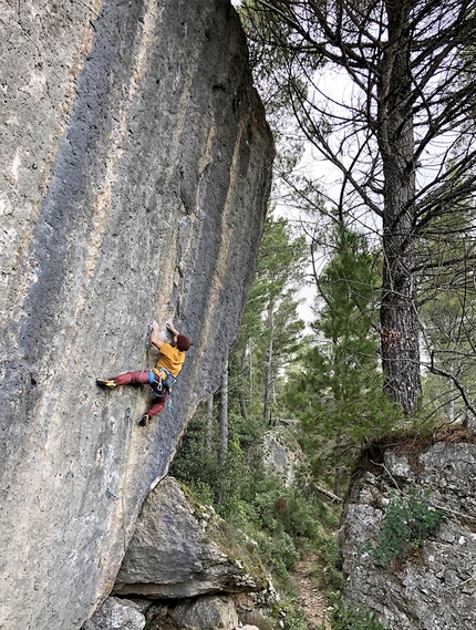 Ulassai in Sardinia - Climbing at Ulassai in Sardinia: Filippo Manca, Mirò (7c+)