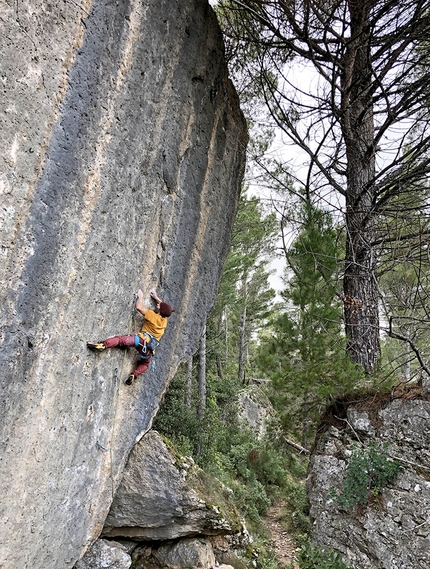 Ulassai in Sardegna - Arrampicata a Ulassai in Sardegna: Filippo Manca, Mirò (7c+)