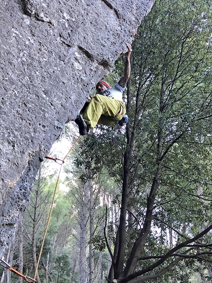 Ulassai in Sardinia - Climbing at Ulassai in Sardinia: Marco Manfredini, Ligabue (7b+)
