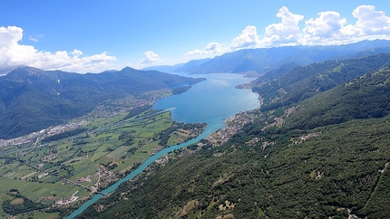 Edoardo Colombo da Gressoney a Gorizia in parapendio - Edoardo Colombo: Lago di Como