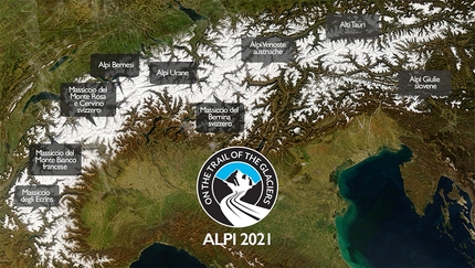 Sulle tracce dei ghiacciai, Fabiano Ventura -  Dal 6 agosto al 6 settembre 2021 il team fotografico-scientifico ‘Sulle tracce dei ghiacciai’ diretto da Fabiano Ventura si muoverà attraversando i versanti alpini di Francia, Svizzera, Austria e Slovenia. 