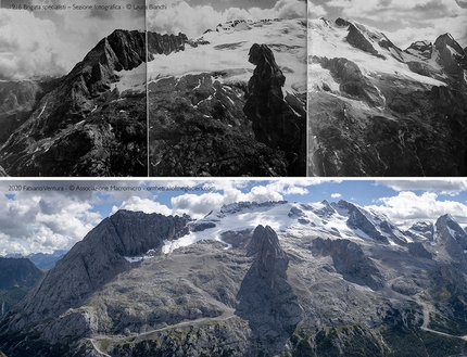 Sulle tracce dei ghiacciai, Fabiano Ventura - Il ghiaccio della Marmolada nelle Dolomiti