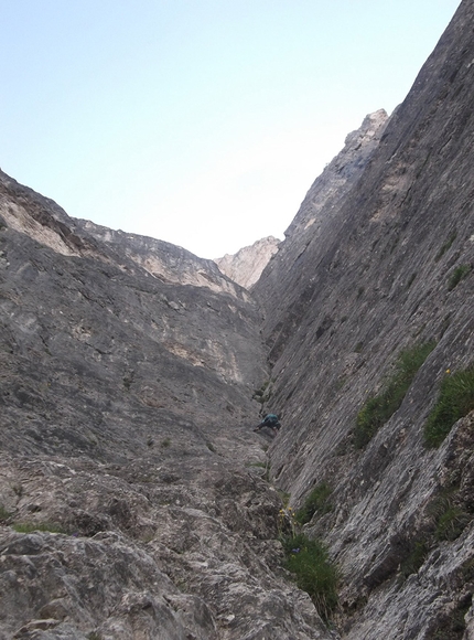 David Leduc, Dolomites - Diedro Casarotto-Radin, Spiz di Lagunaz, Dolomites
