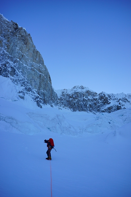 Pumari Chhish East, Pakistan, Tom Livingstone, Mathieu Maynadier - Tom Livingstone and Mathieu Maynadier attempting Pumari Chhish East in Pakistan, June 202