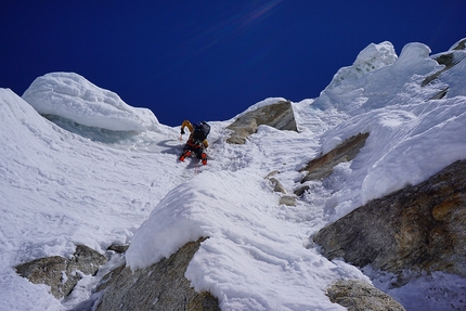 Pumari Chhish East, Pakistan, Tom Livingstone, Mathieu Maynadier - Tom Livingstone and Mathieu Maynadier attempting Pumari Chhish East in Pakistan, June 202