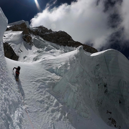 Pumari Chhish East, Pakistan, Tom Livingstone, Mathieu Maynadier - Tom Livingstone and Mathieu Maynadier attempting Pumari Chhish East in Pakistan, June 202