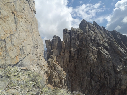 South Muysky Ridge, Siberia, Peak Kart, Peak Mechta - South Muysky Ridge: Bushuev’s peak, heavily destroyed rocks