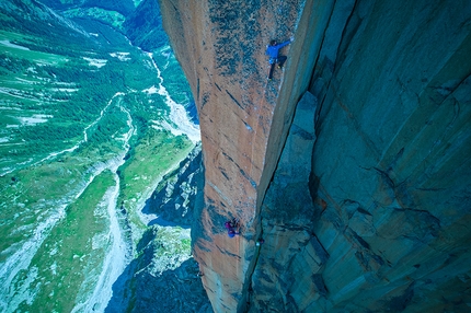 Histoire sans Fin free at last on Petit Clocher du Portalet by Seb Berthe, Siebe Vanhee