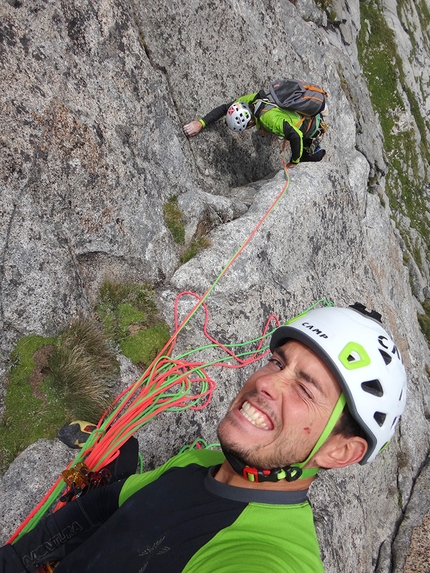 Freccia d’Argento, Val Salarno, Adamello, Leonardo Gheza, Matteo Rivadossi, Vincenzo Valtulini - Arrivo ad S7 di Freccia d’Argento sul Cornetto di Salarno in Val Salarno (Adamello)