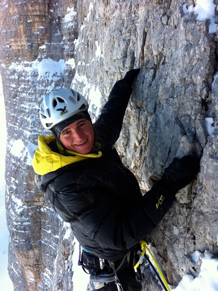 Tre Cime di Lavaredo - Pressknödel, first winter ascent by Simon Gietl and Roger Schäli