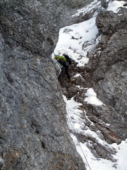 Via Piantobaldo - Via Piantobaldo, NW Face of Western Presolana