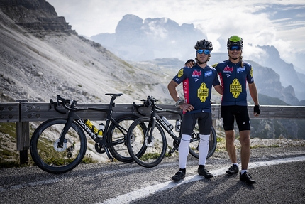 North6, Simon Gietl, Roger Schäli - Cima Grande di Lavaredo in the Dolomites climbed by Simon Gietl and Roger Schäli as part of their North6 project