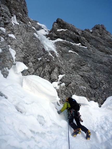 Via Piantobaldo - Via Piantobaldo, NW Face of Western Presolana