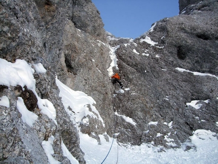 Via Piantobaldo - Via Piantobaldo, NW Face of Western Presolana