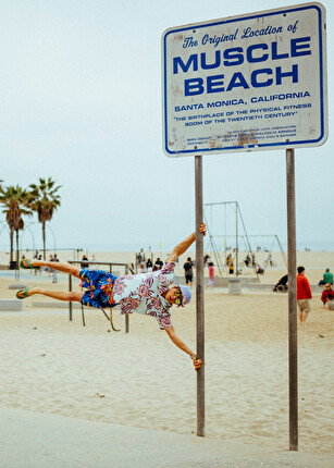 Alexander Megos - Alexander Megos at Muscle Beach, Venice Beach California, USA